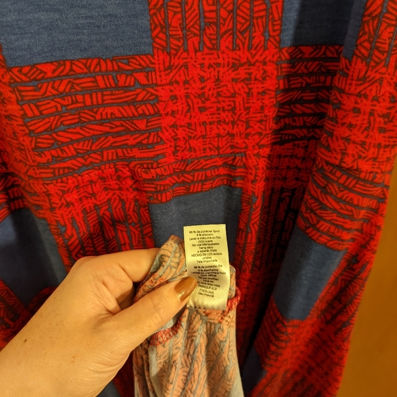 LuLaRoe plaid Ana Maxi Dress - Picture 2 of 5